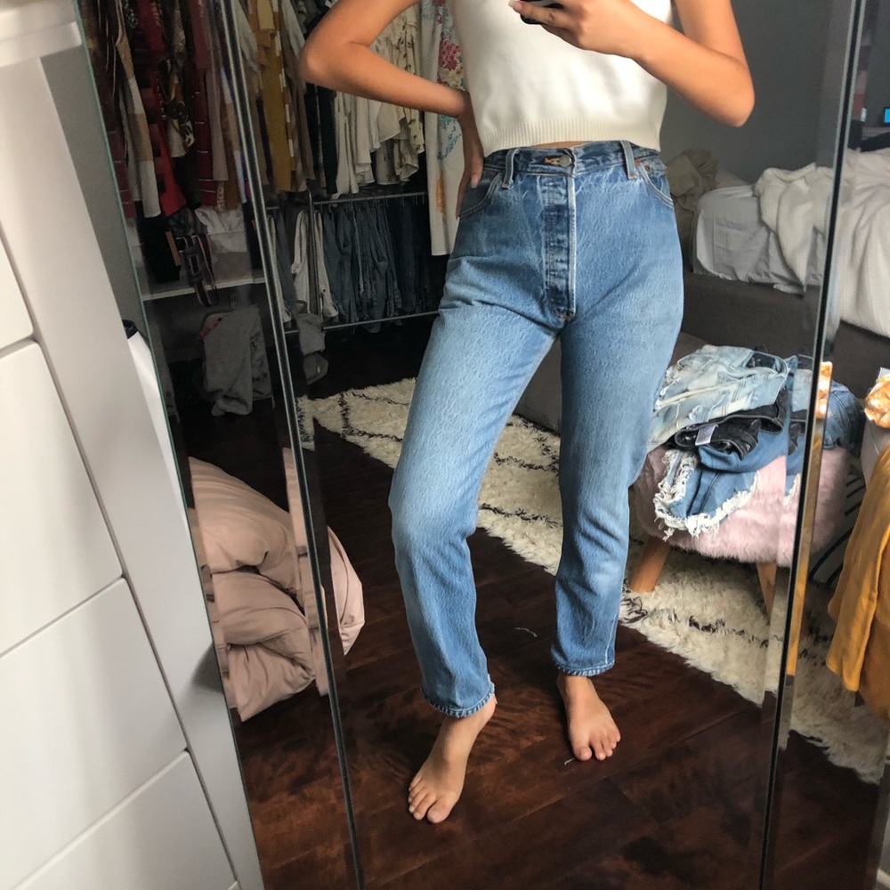 Re/Done High Rise Ankle Crop Size 25